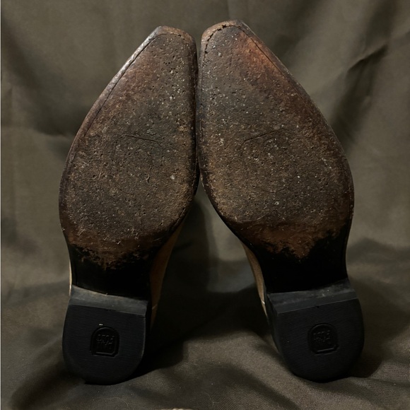 Blue and brown Dan post cowboy boots size 7.5m - Picture 12 of 16